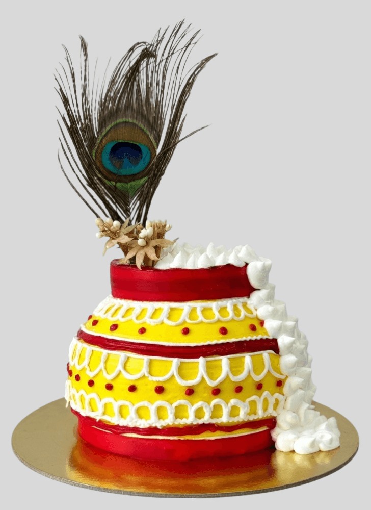 Admirable Dahi Handi Cake Design