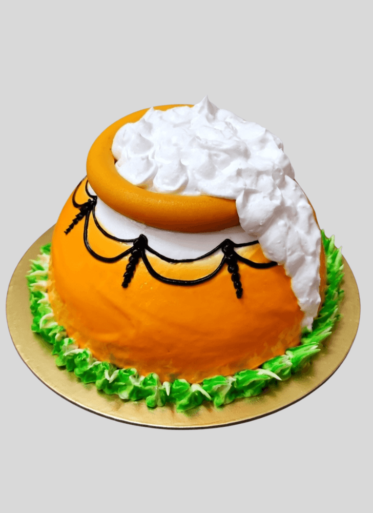 Charming Dahi Handi Cake