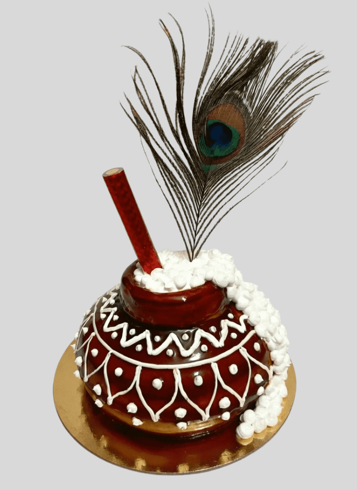 Comely Dahi Handi Cake