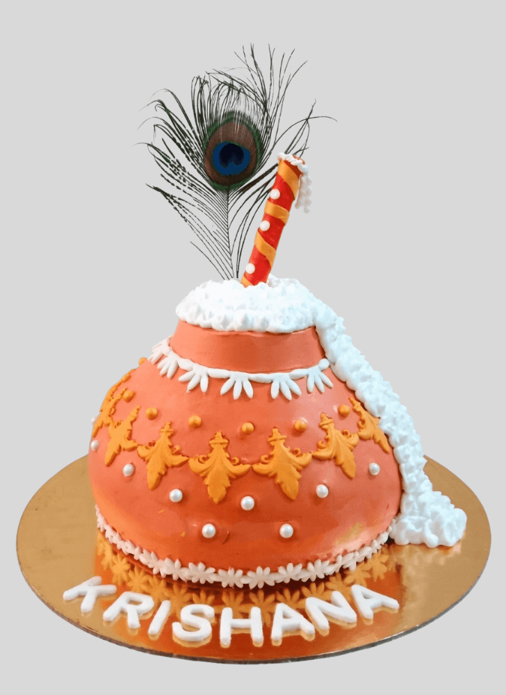 Enthralling Dahi Handi Cake