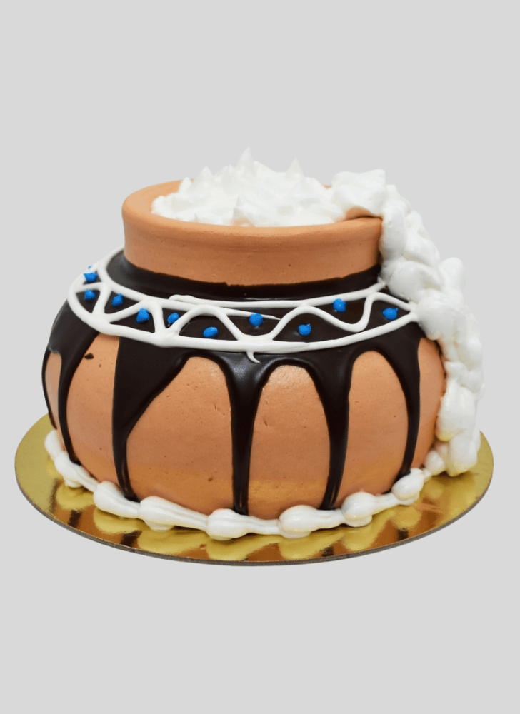 Enticing Dahi Handi Cake