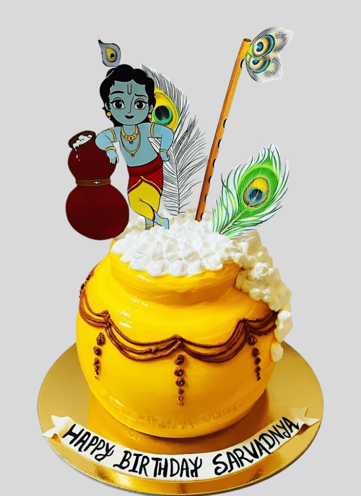 Good Looking Dahi Handi Cake