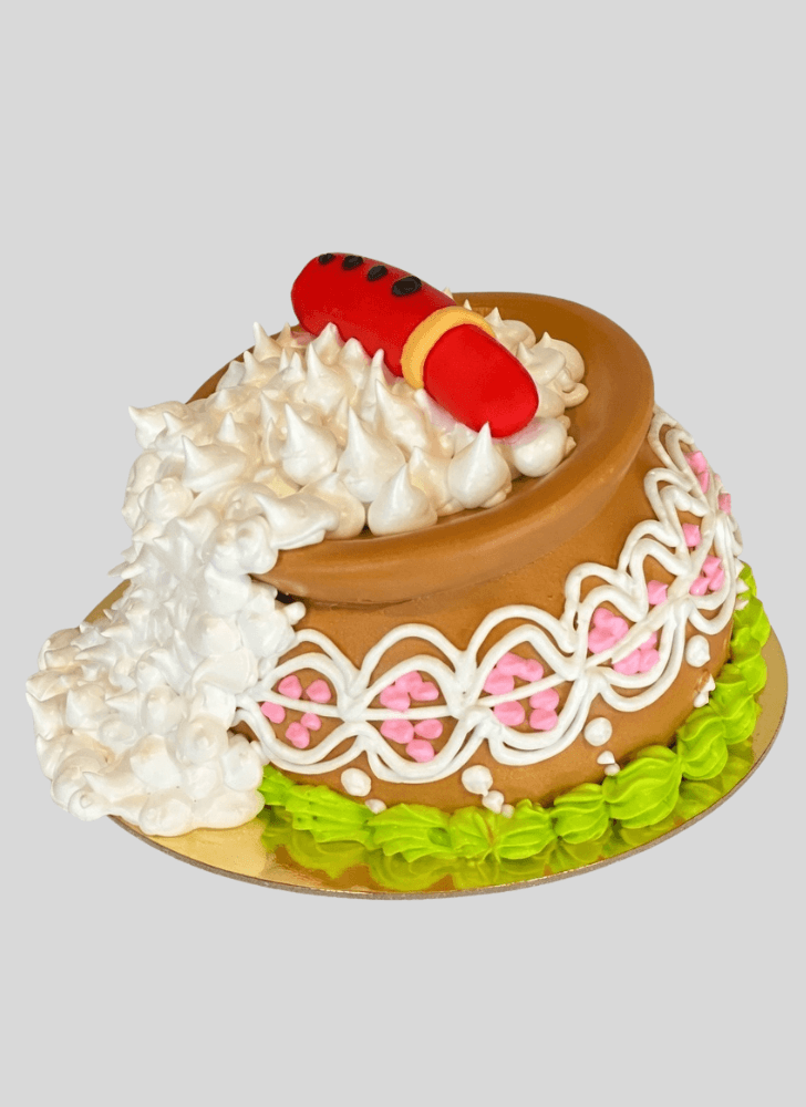Lovely Dahi Handi Cake Design