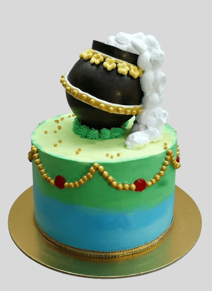 Pleasing Dahi Handi Cake