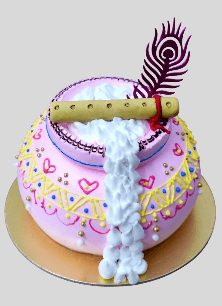 Resplendent Dahi Handi Cake
