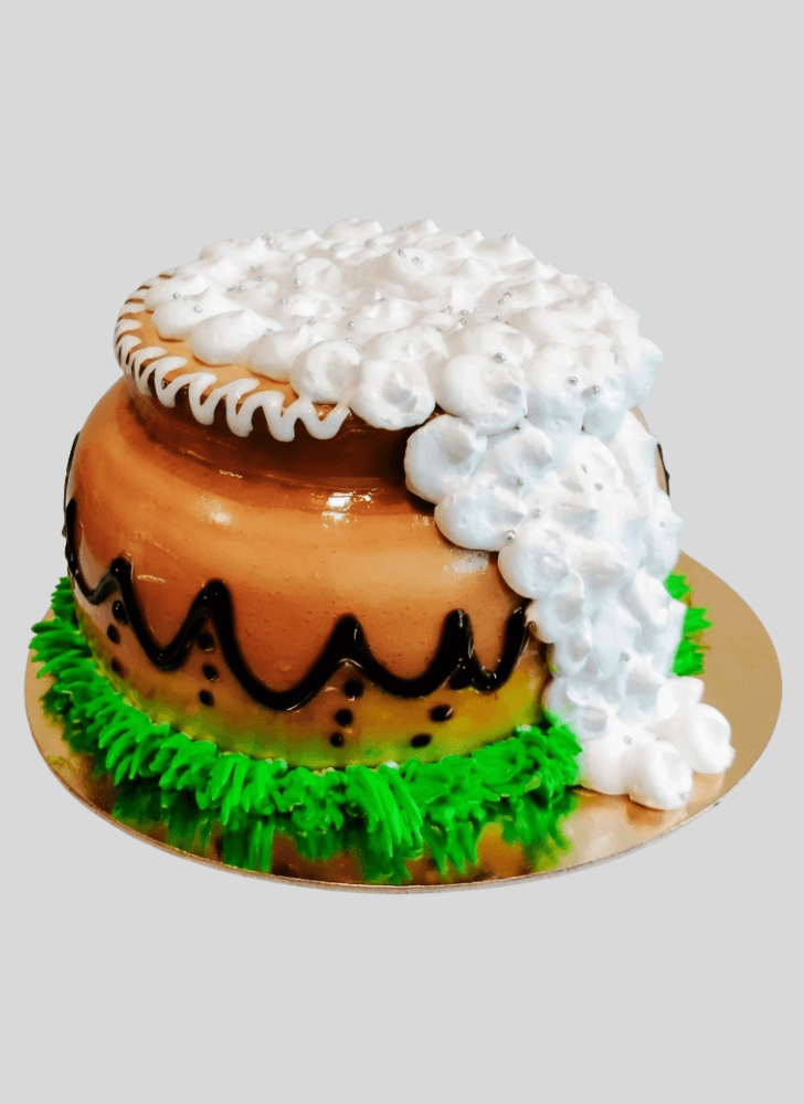 Shapely Dahi Handi Cake