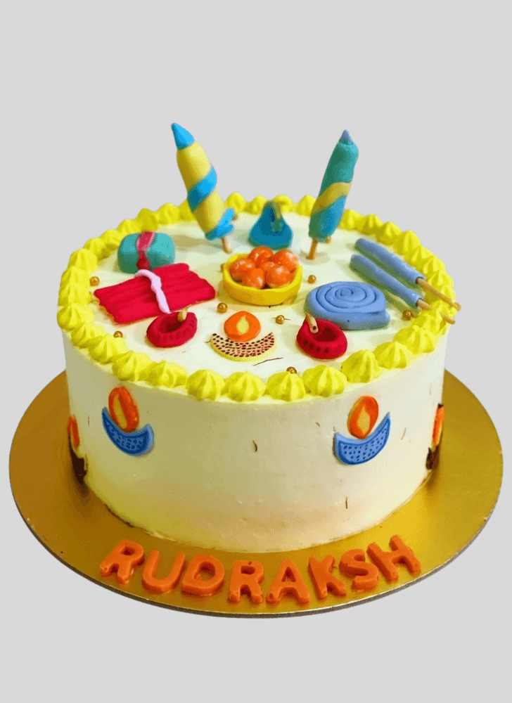 Angelic Diwali Cake