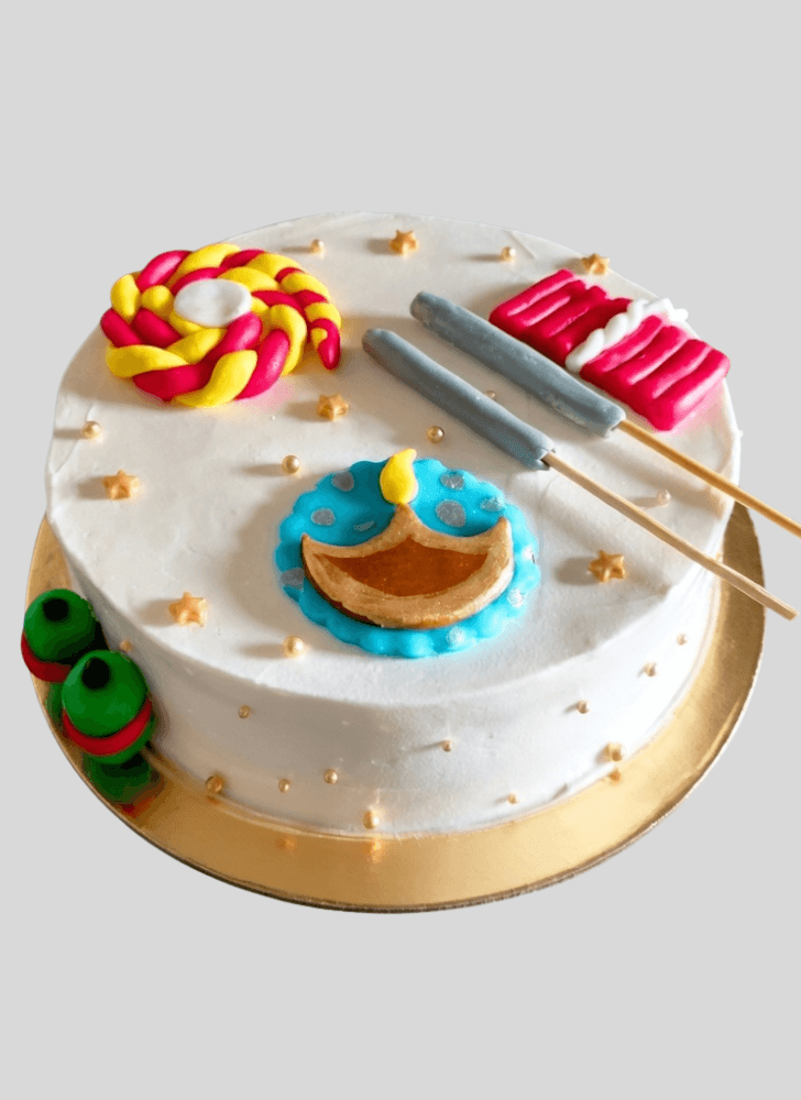 Lovely Diwali Cake Design