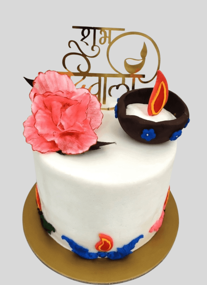 Pretty Diwali Cake
