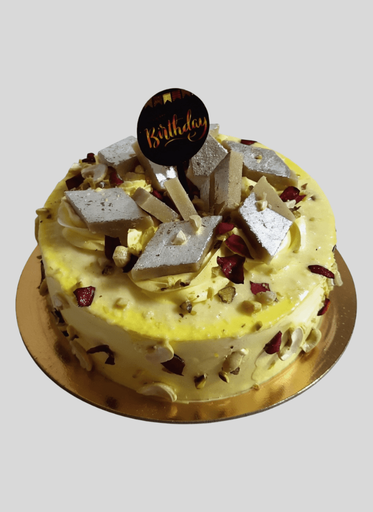 Adorable Kaju Katli Cake