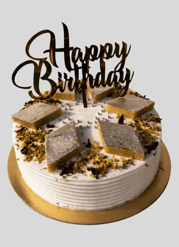 Appealing Kaju Katli Cake