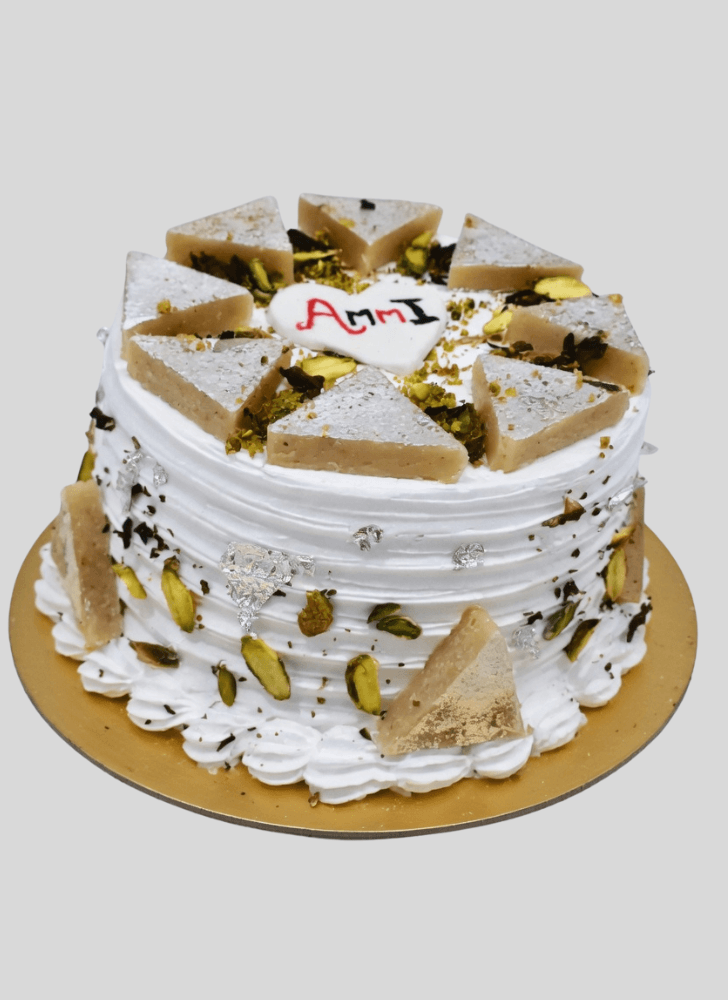 Beauteous Kaju Katli Cake