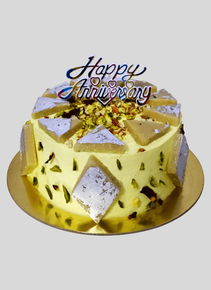 Captivating Kaju Katli Cake