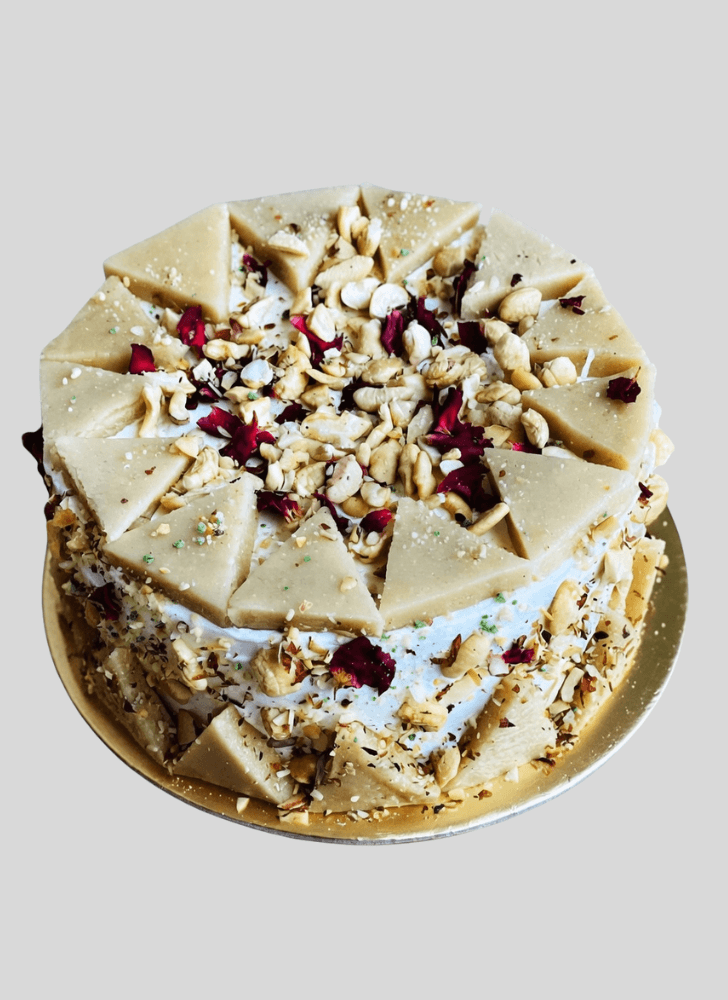 Enthralling Kaju Katli Cake