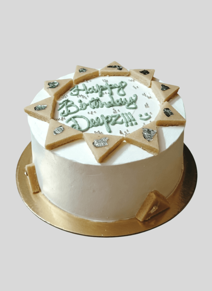 Mesmeric Kaju Katli Cake
