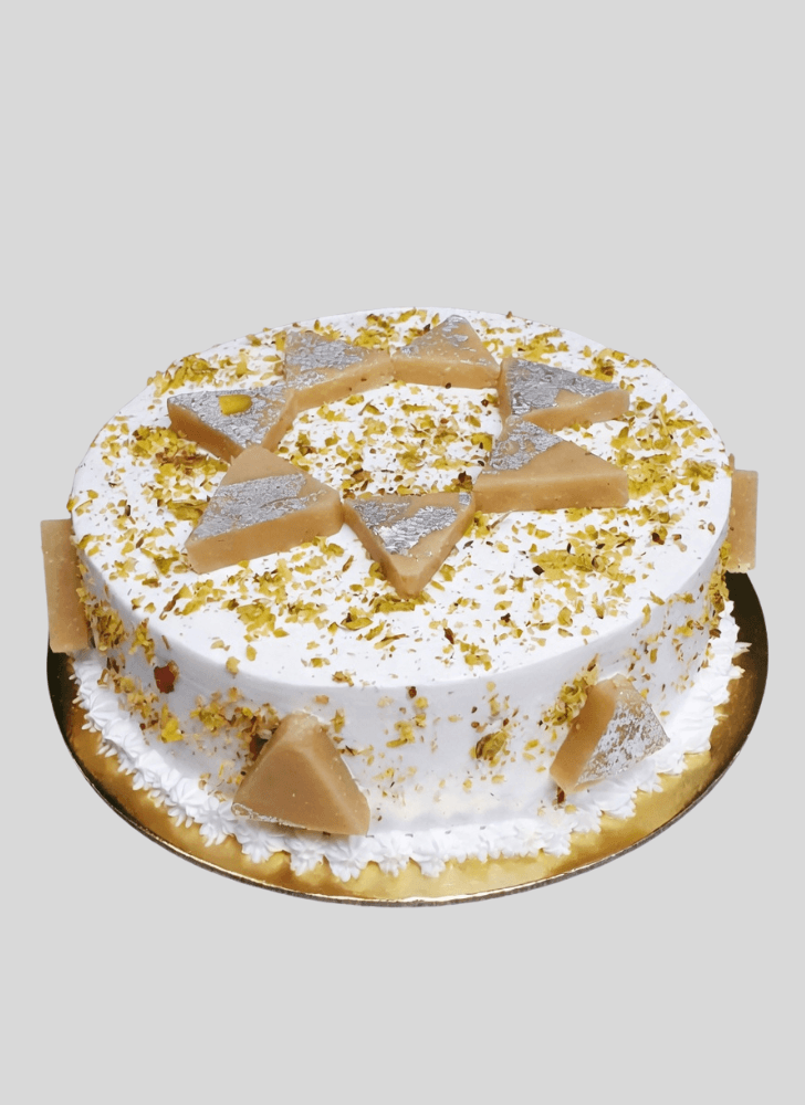 Stunning Kaju Katli Cake