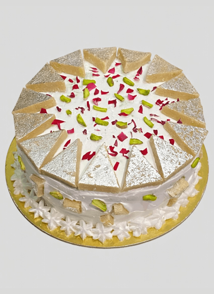 Wonderful Kaju Katli Cake Design