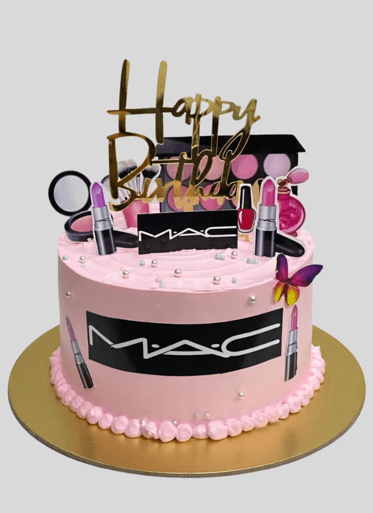 Appealing MAC Makeup Cake