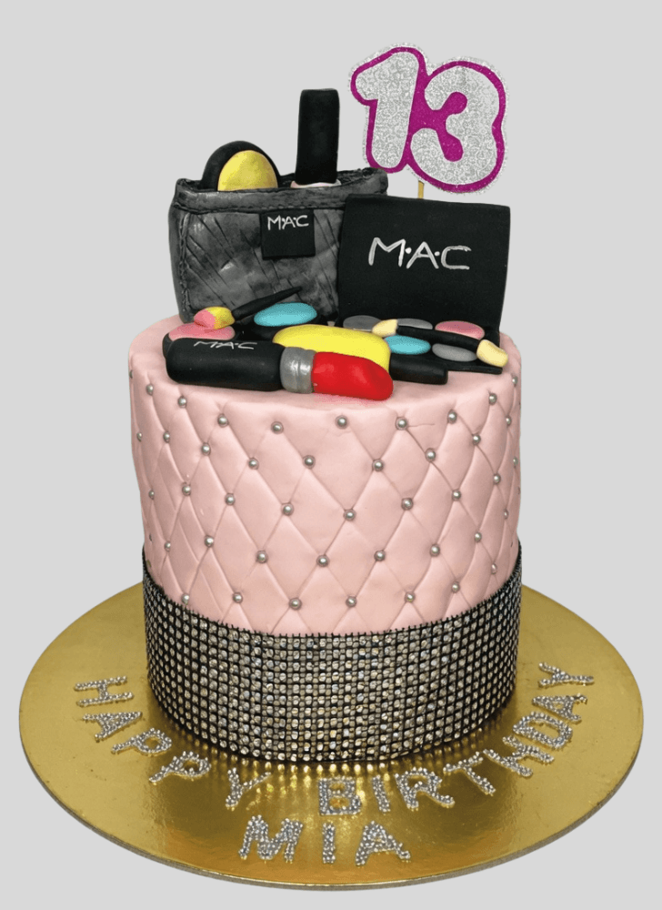 Captivating MAC Makeup Cake