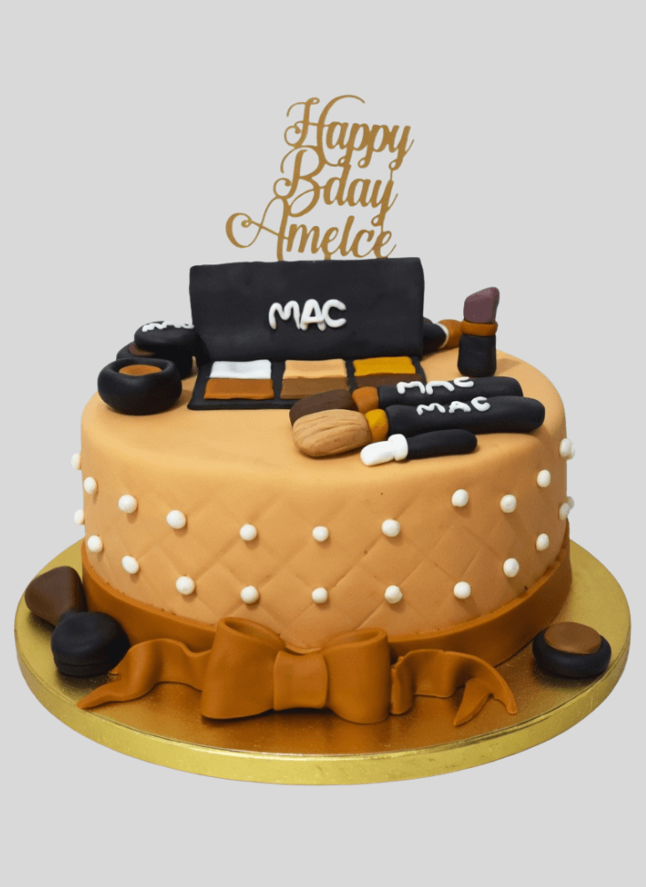 Dazzling MAC Makeup Cake