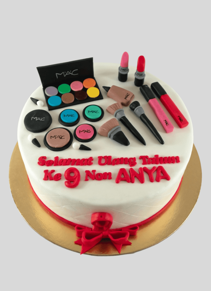 Delicate MAC Makeup Cake