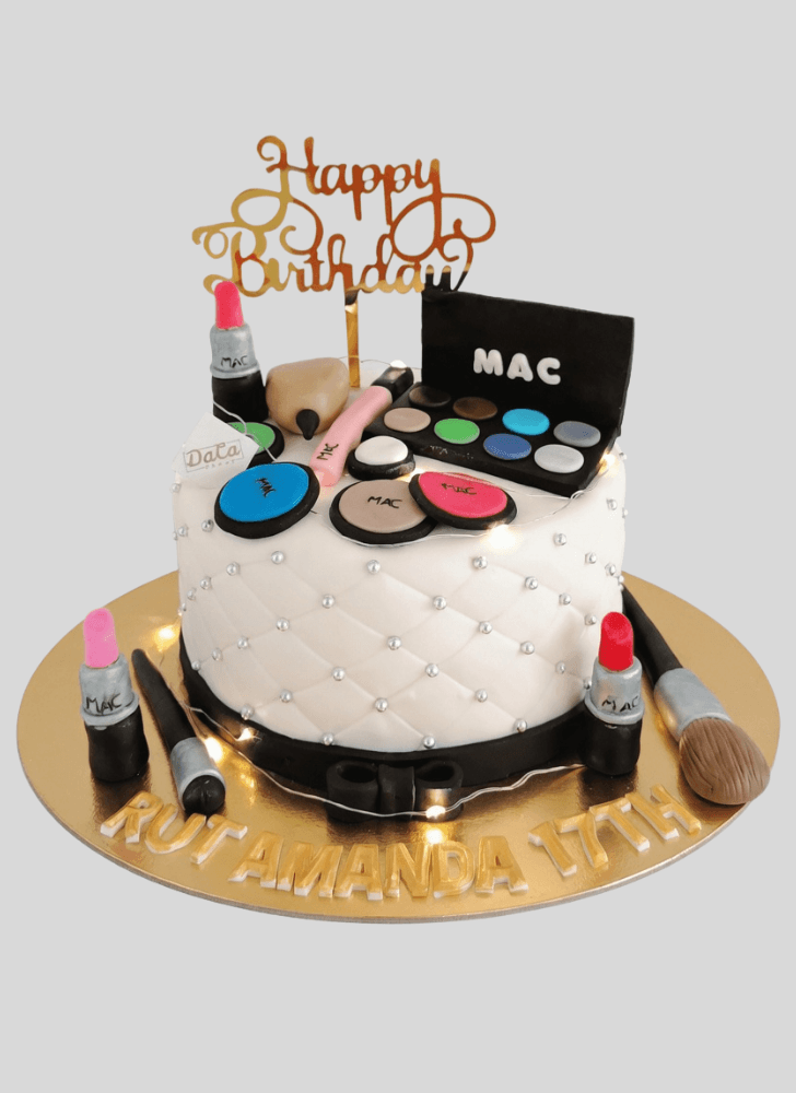 Delightful MAC Makeup Cake