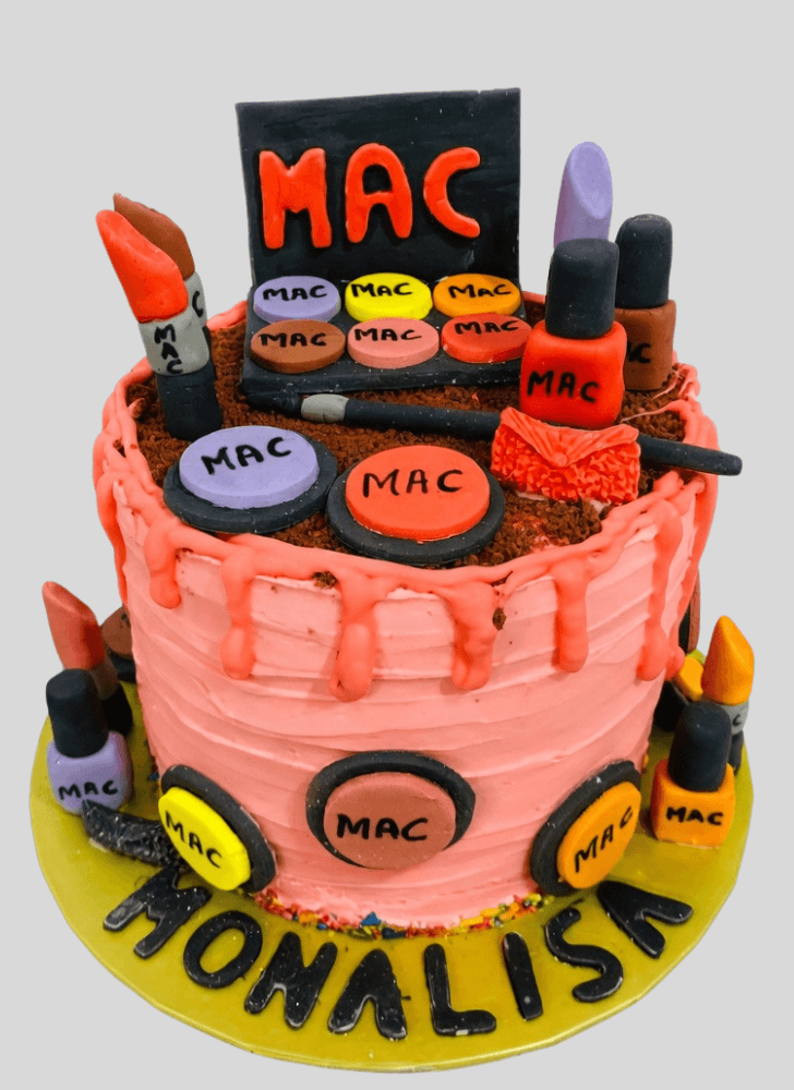 Inviting MAC Makeup Cake