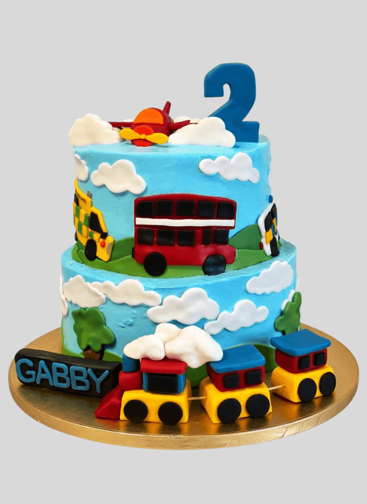 Adorable Train Cake