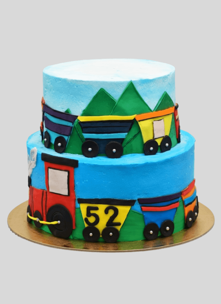 Captivating Train Cake