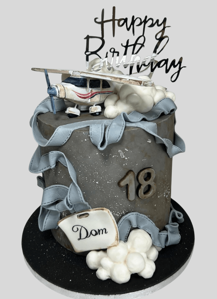 Delicate Airplane Cake