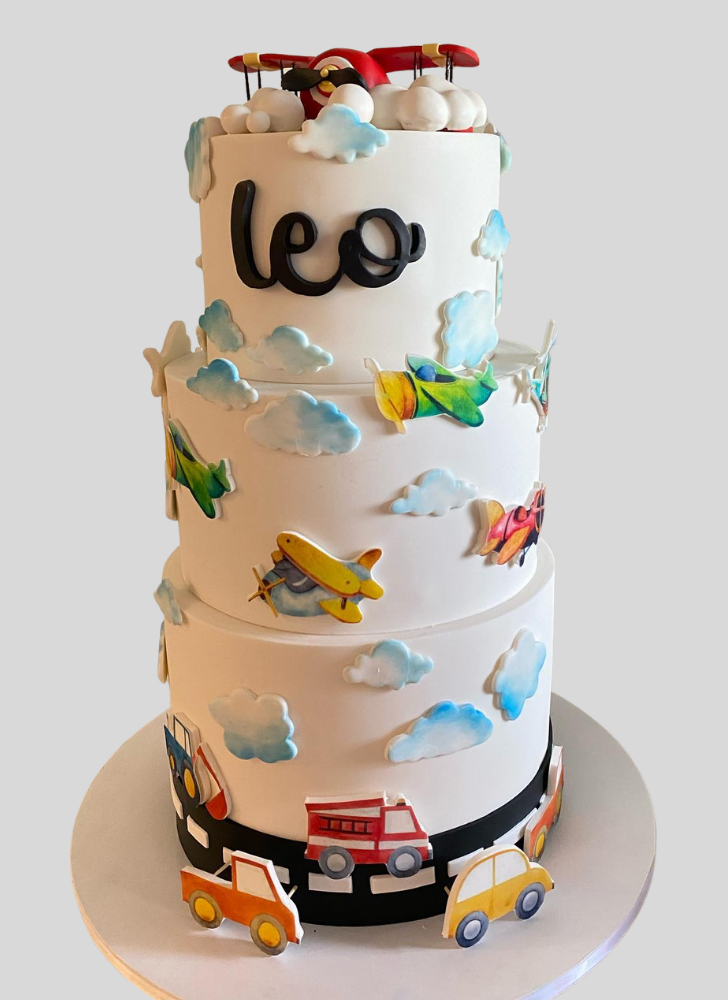 Fascinating Airplane Cake