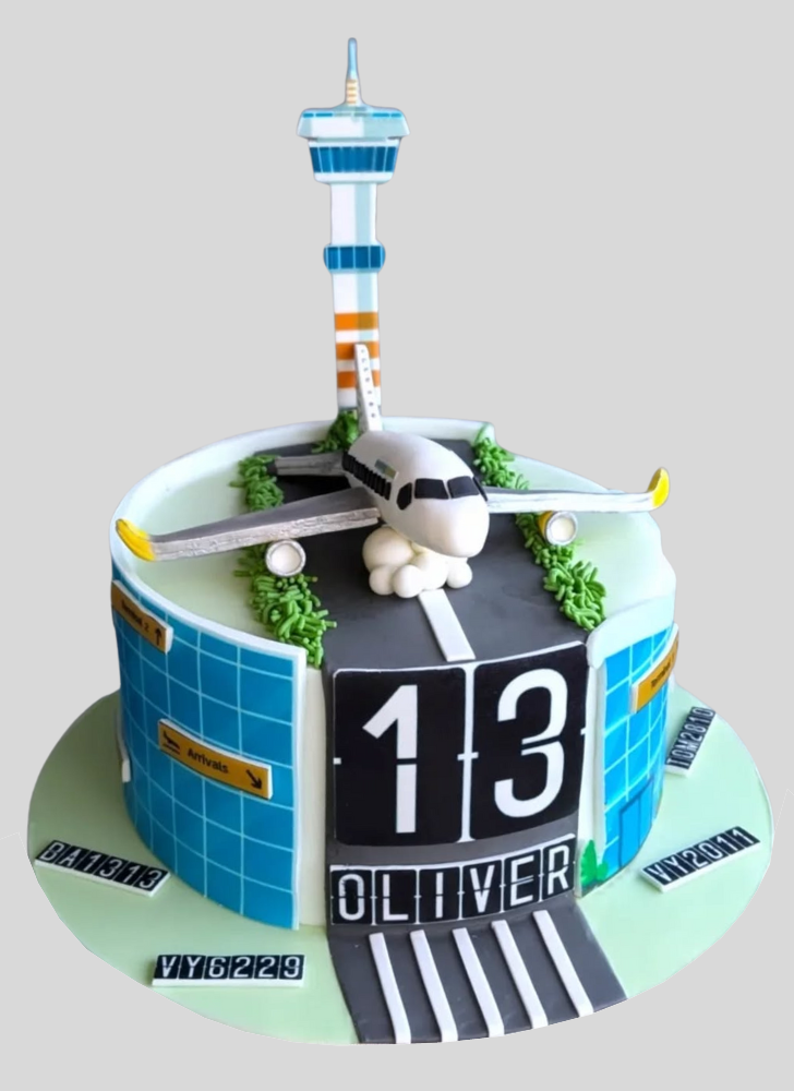 Inviting Airplane Cake