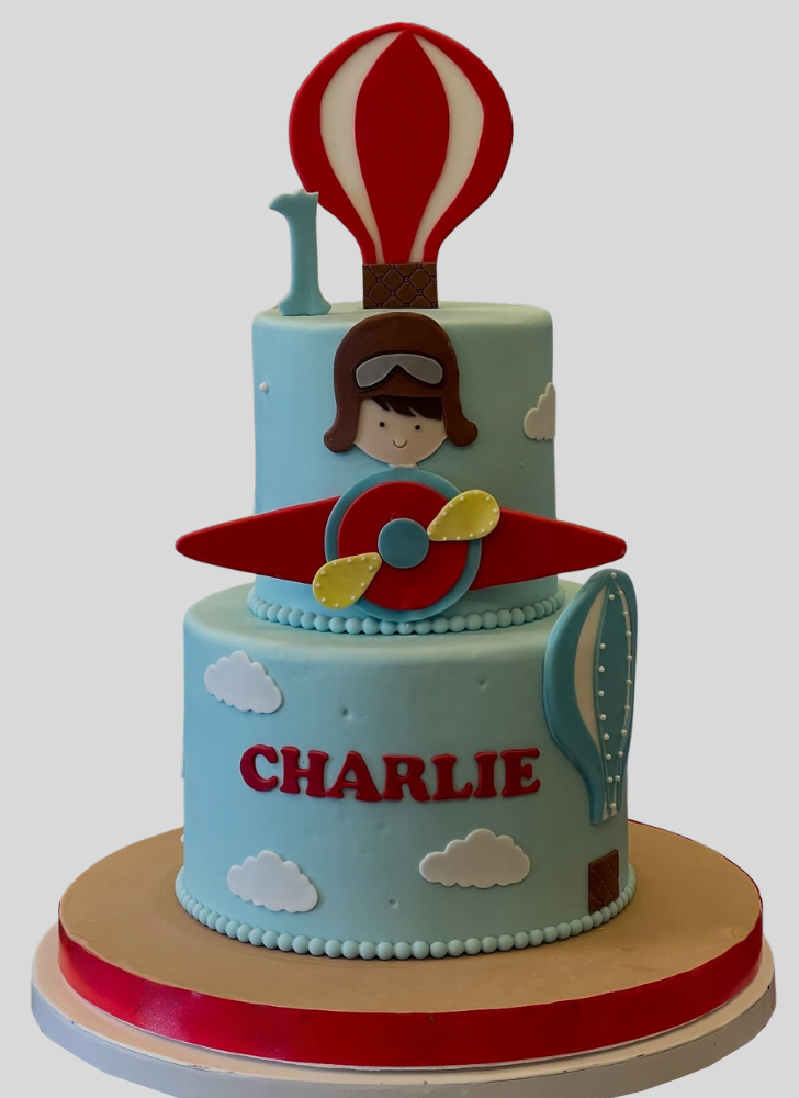 Mesmeric Airplane Cake