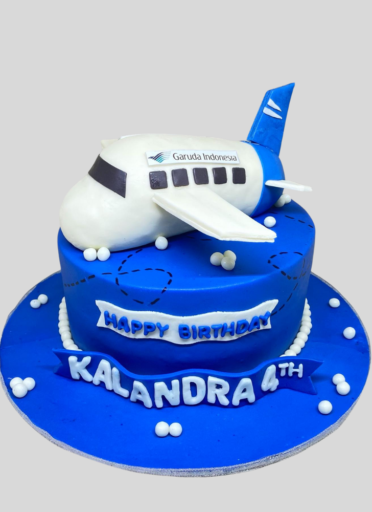 Radiant Airplane Cake