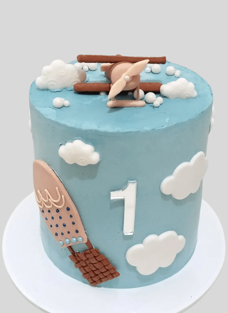 Shapely Airplane Cake