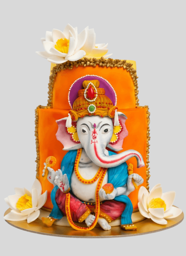 Appealing Ganesh Cake
