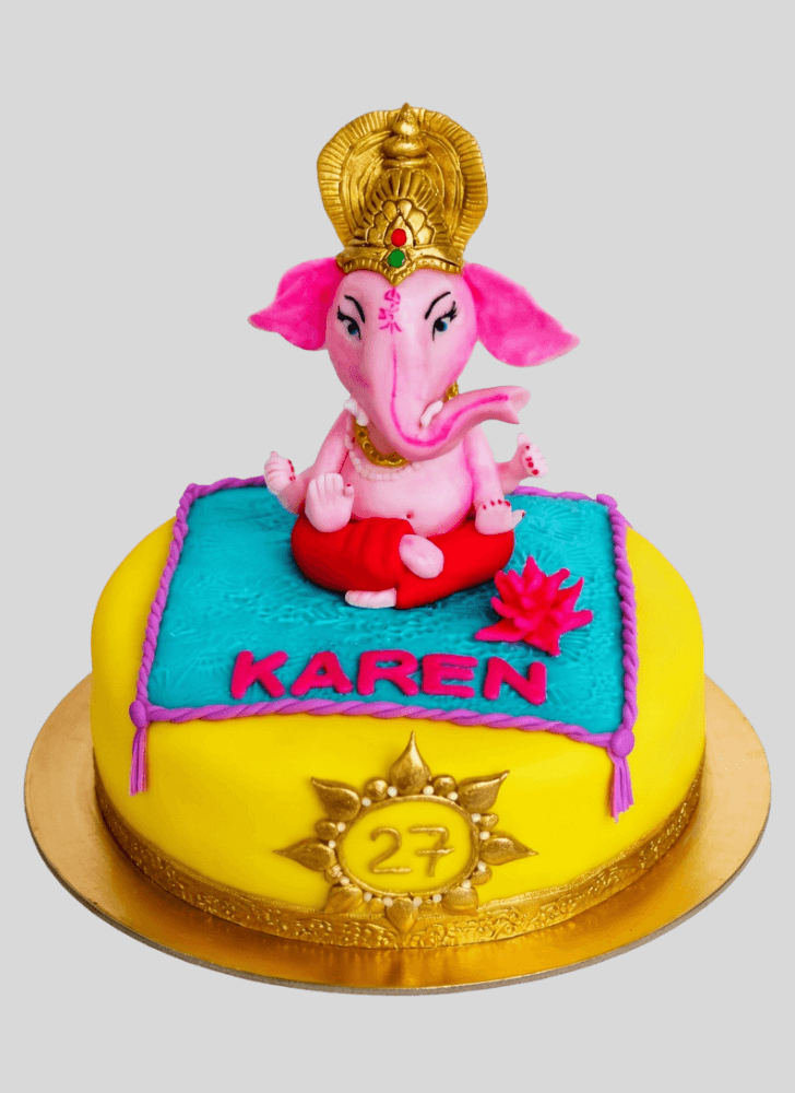 Enthralling Ganesh Cake
