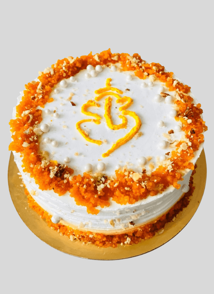 Angelic Ganpati Cake