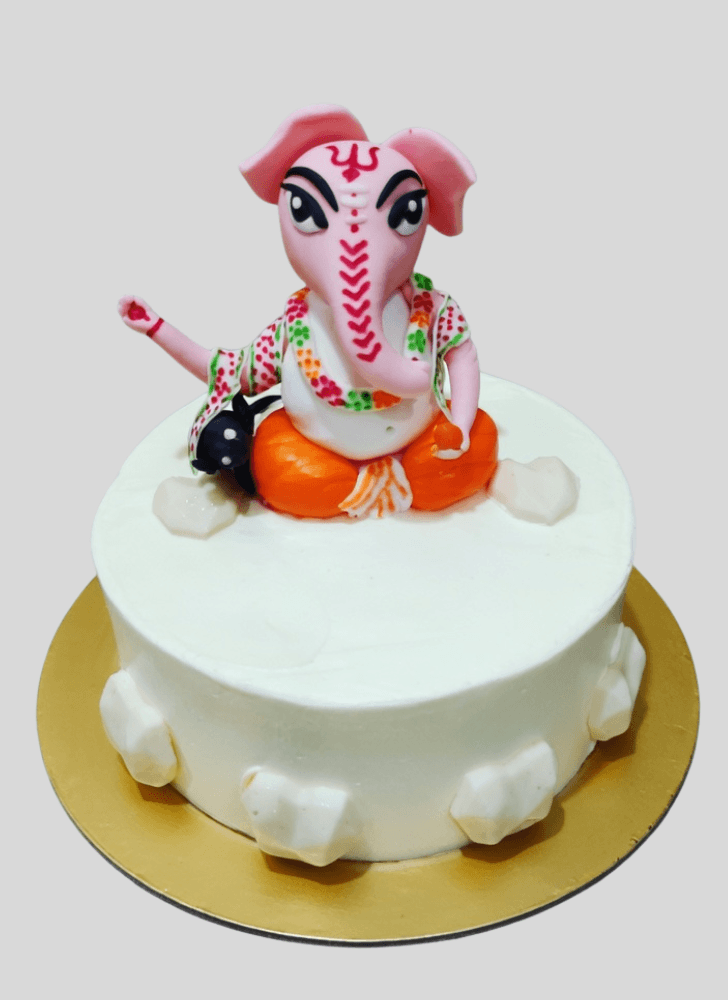 Delicate Ganpati Cake