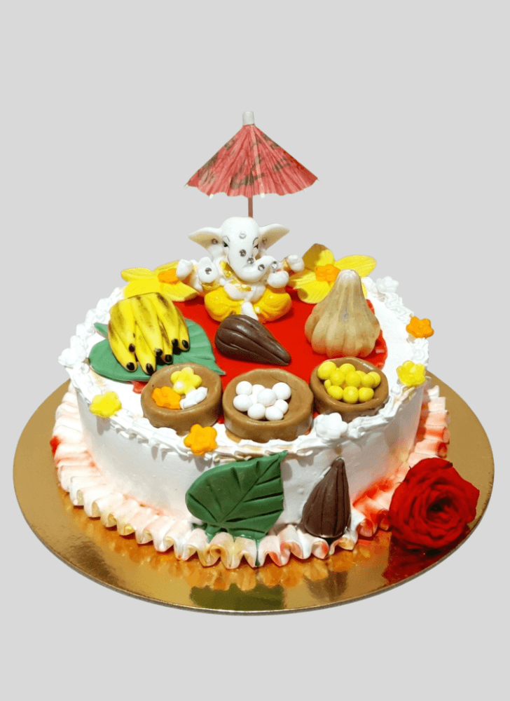 Elegant Ganpati Cake