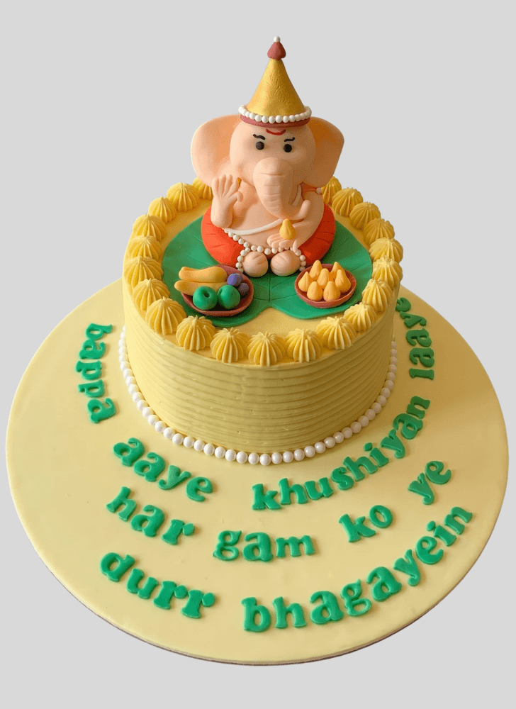 Radiant Ganpati Cake