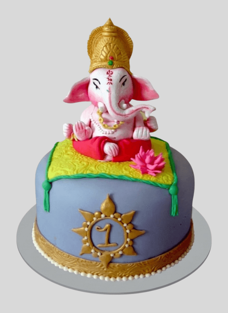 Resplendent Ganpati Cake
