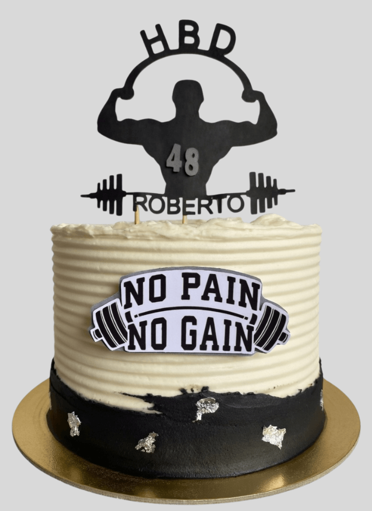Classy Gym Cake