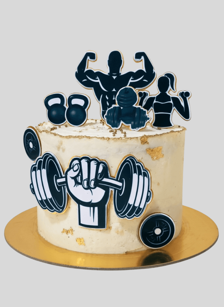 Delicate Gym Cake