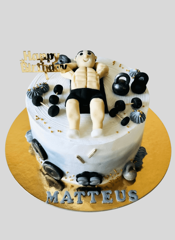 Lovely Gym Cake Design