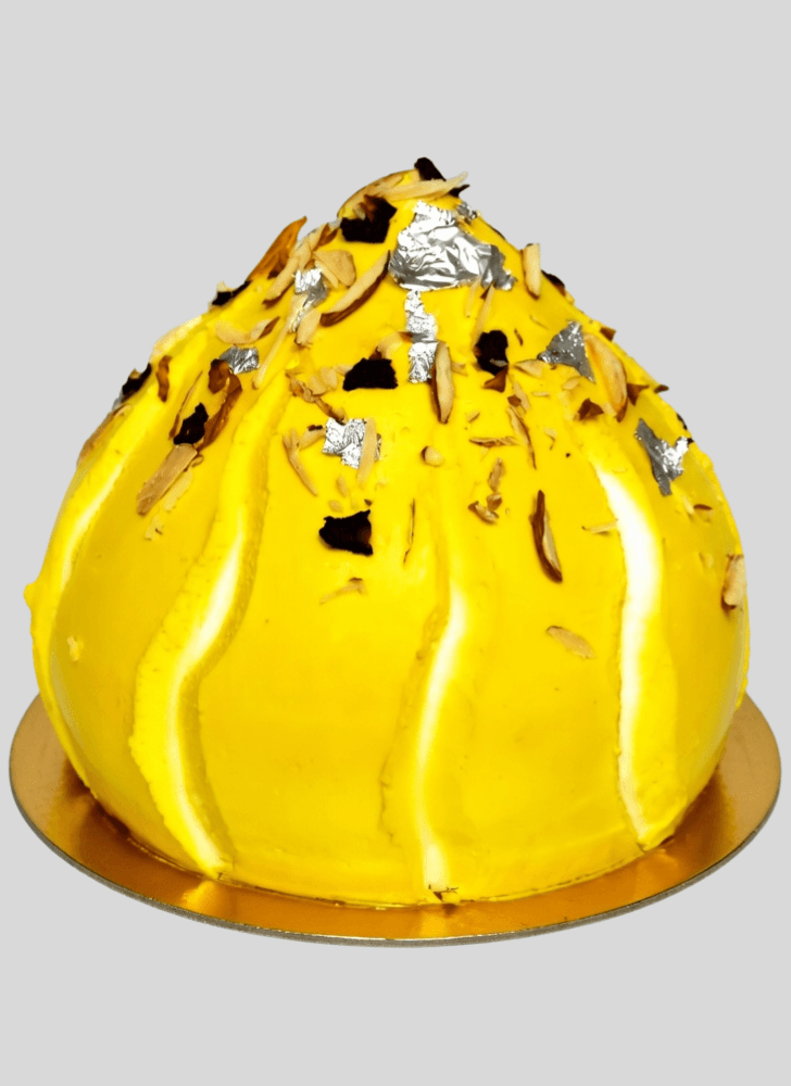 Elegant Modak Cake