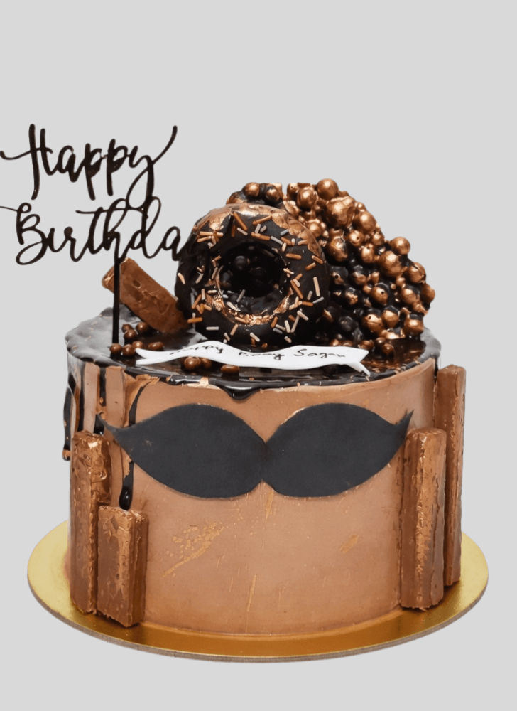 Adorable Moustache Cake