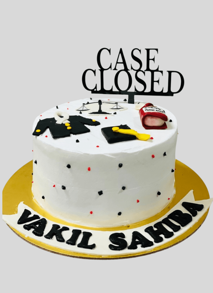 Angelic Moustache Cake