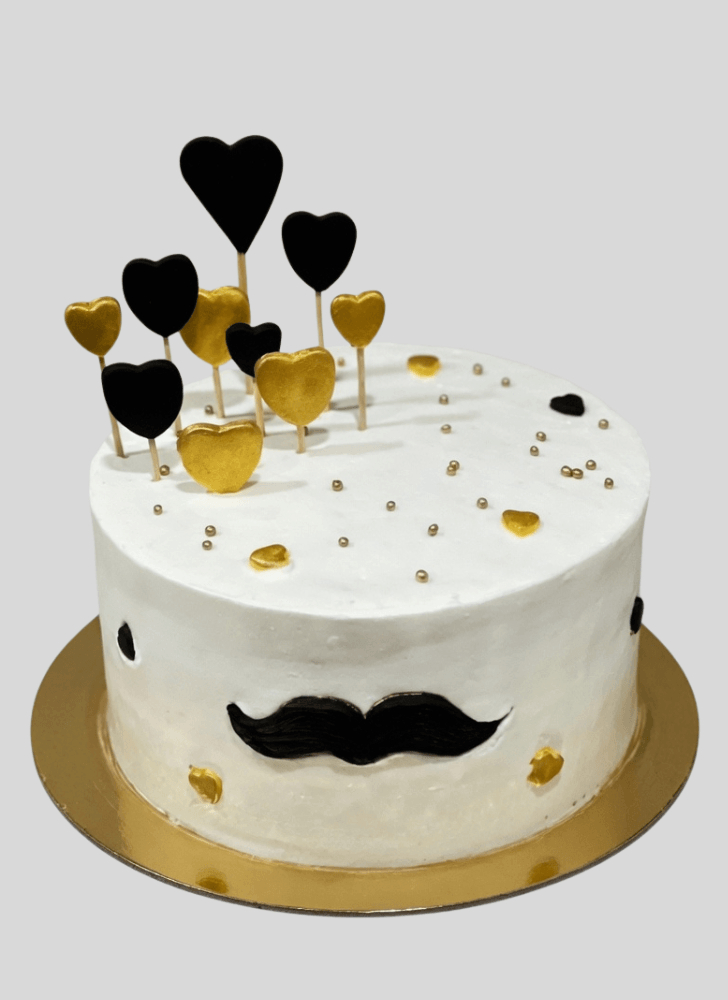 Captivating Moustache Cake