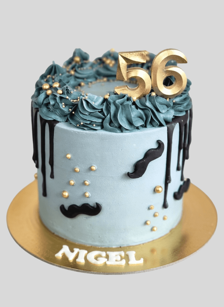 Charming Moustache Cake